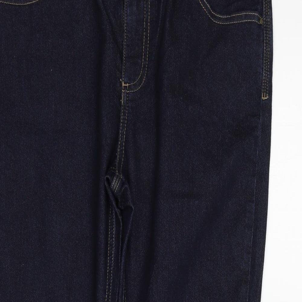 Wallis Womens Blue   Straight Jeans Size 14 L25 in