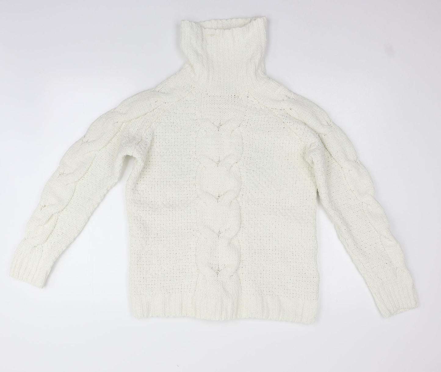 F&F Womens White   Pullover Jumper Size 8