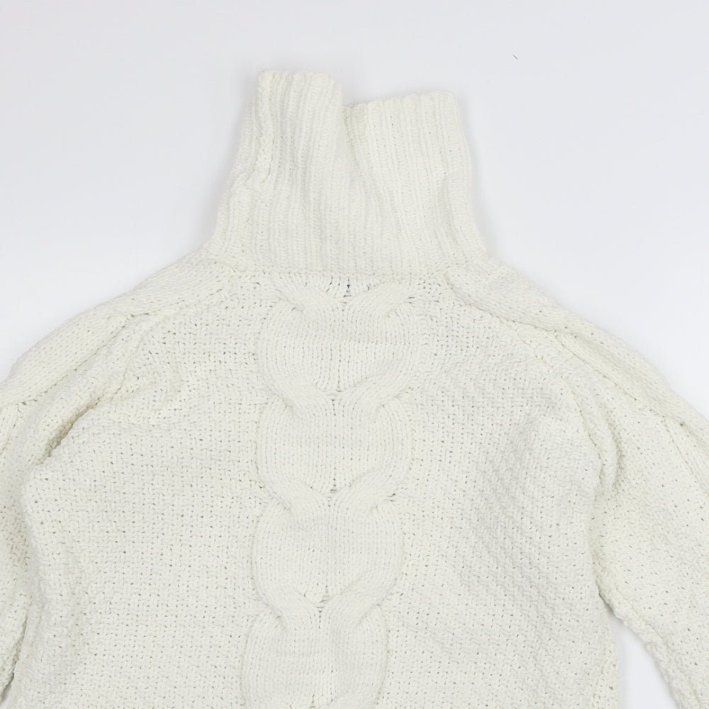 F&F Womens White   Pullover Jumper Size 8