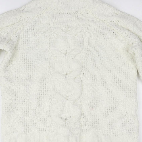 F&F Womens White   Pullover Jumper Size 8