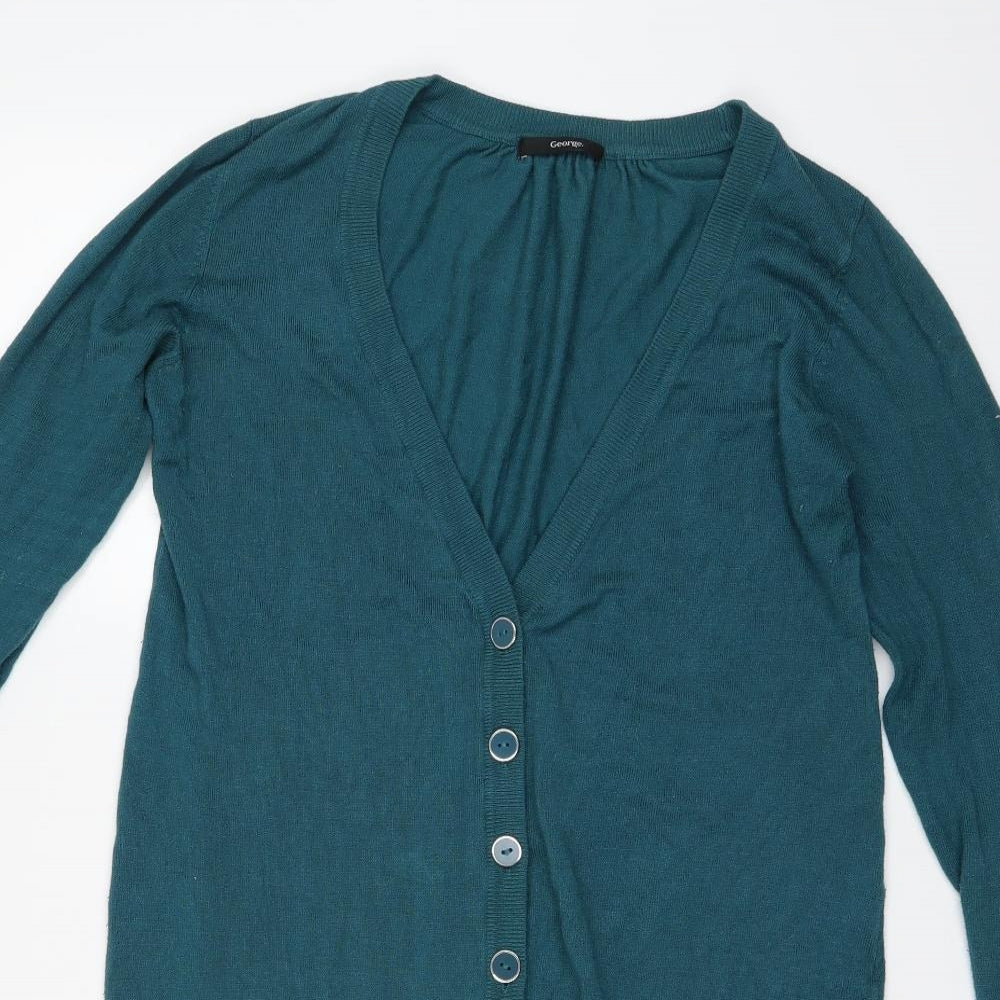 George Womens Blue   Cardigan Jumper Size 16