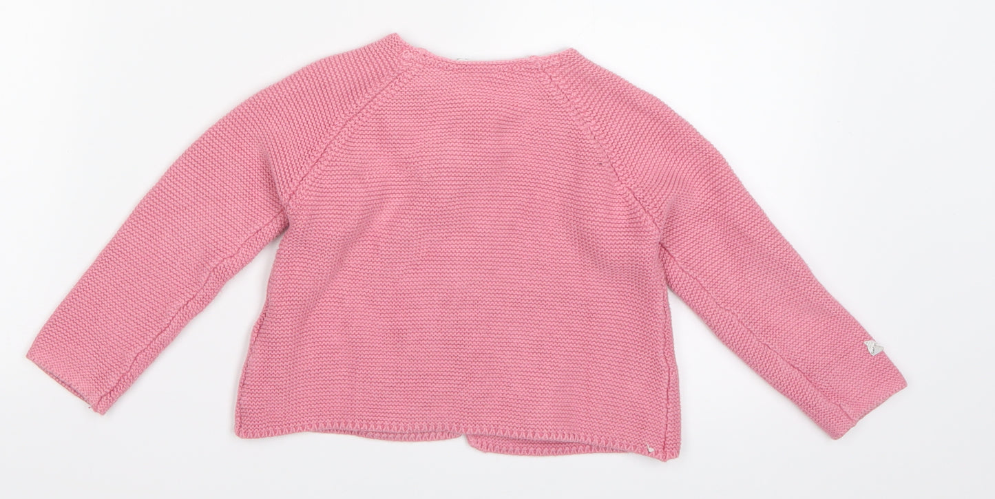 Marks and Spencer Girls Pink   Cardigan Jumper Size 2-3 Years