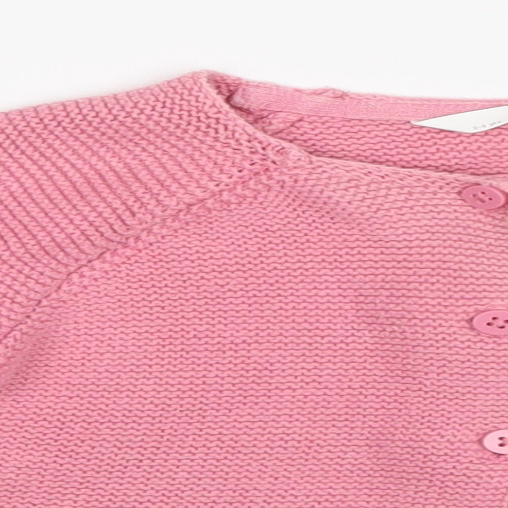 Marks and Spencer Girls Pink   Cardigan Jumper Size 2-3 Years