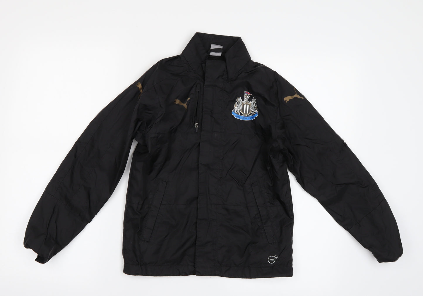 PUMA Boys Black   Jacket Coatigan Size 9-10 Years  - Newcastle United