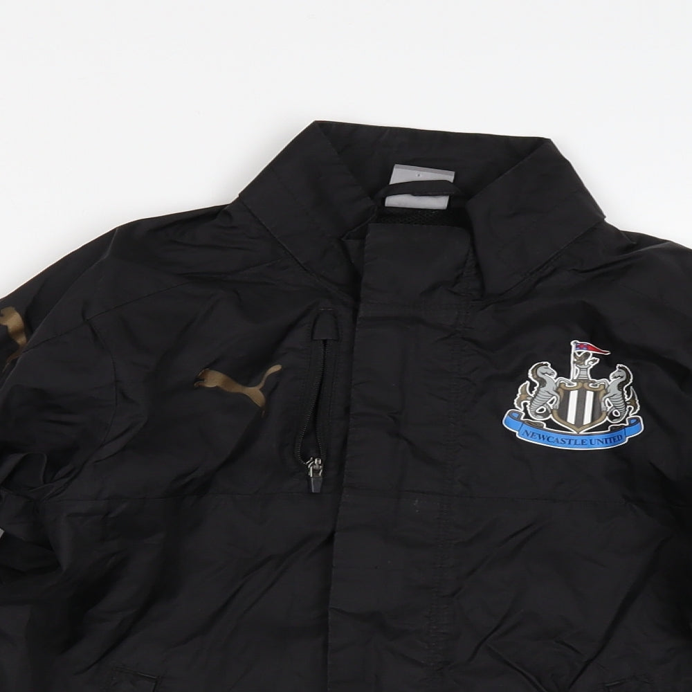 PUMA Boys Black   Jacket Coatigan Size 9-10 Years  - Newcastle United