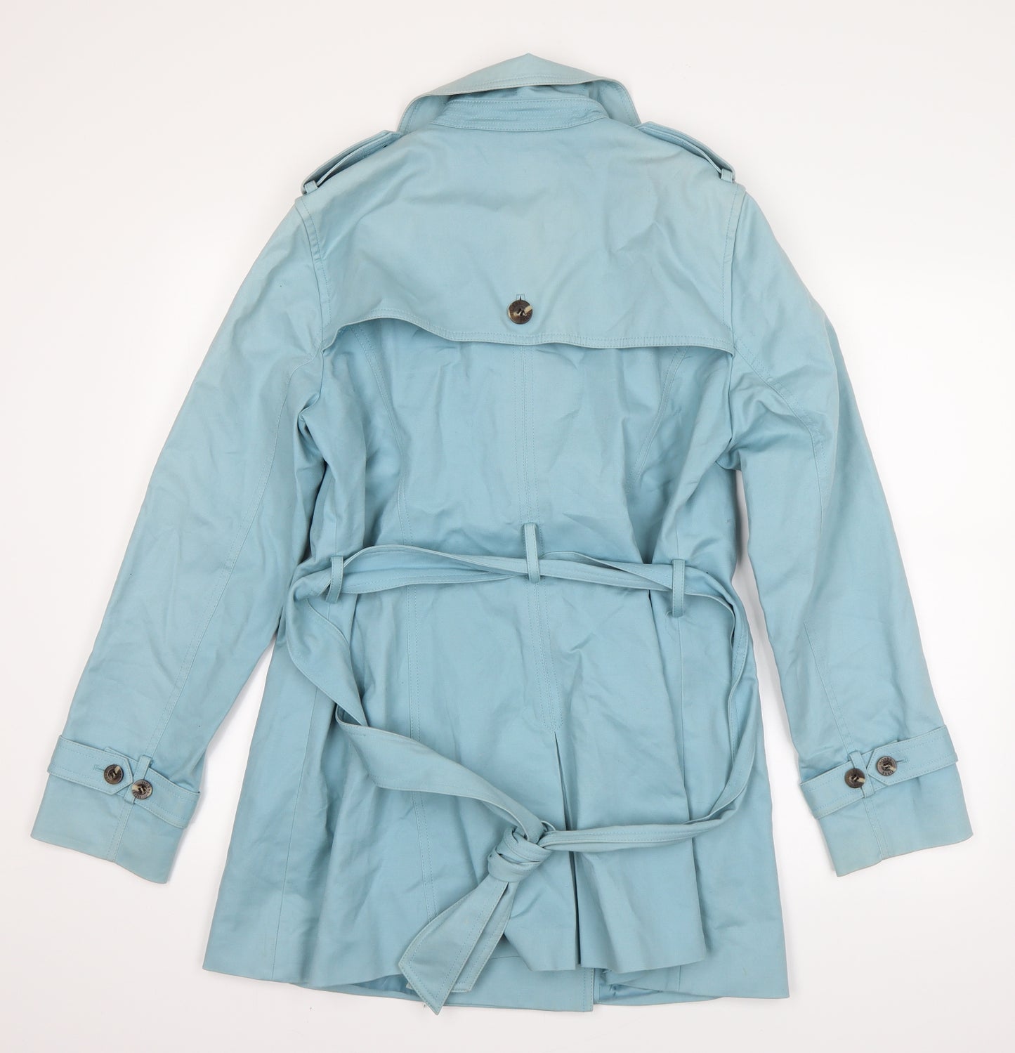 Hobbs Womens Blue   Trench Coat Coat Size 14