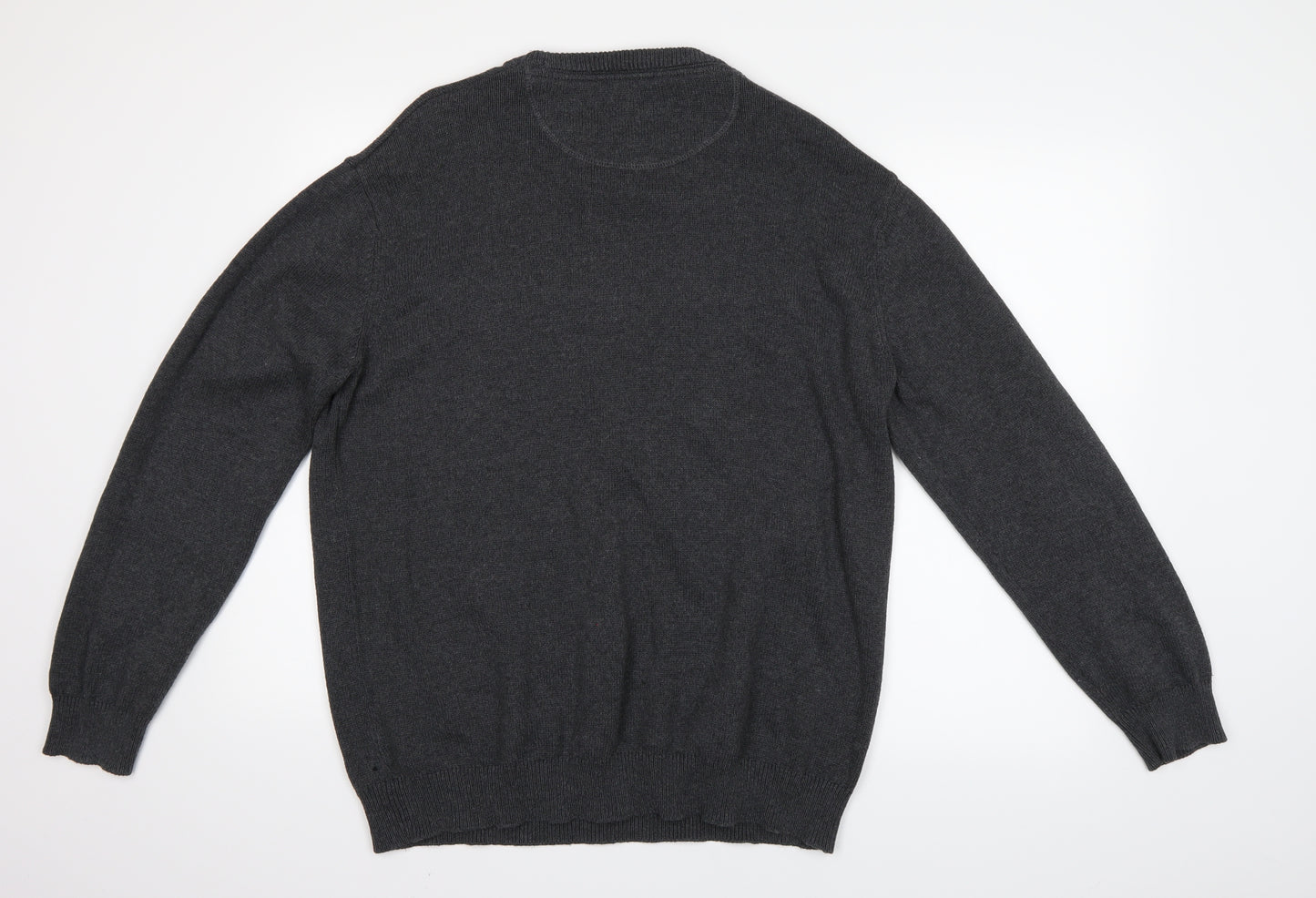 Lincoln Mens Grey   Henley Jumper Size XL