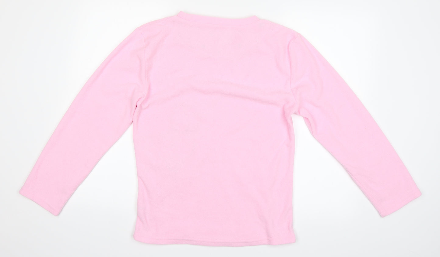 Preworn Womens Pink Solid  Top Pyjama Top Size 10