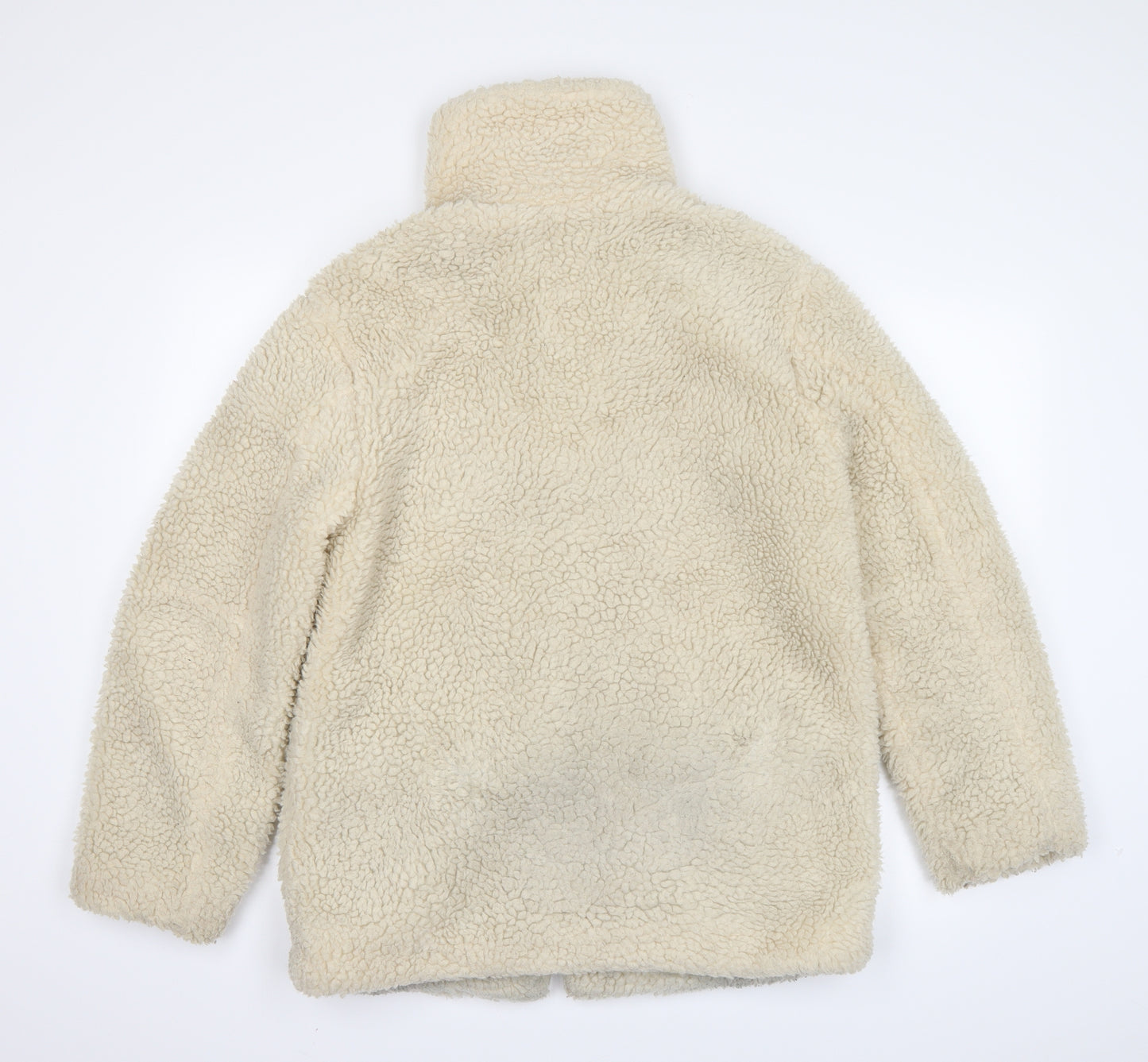 Topshop Womens Beige   Overcoat Coat Size 12