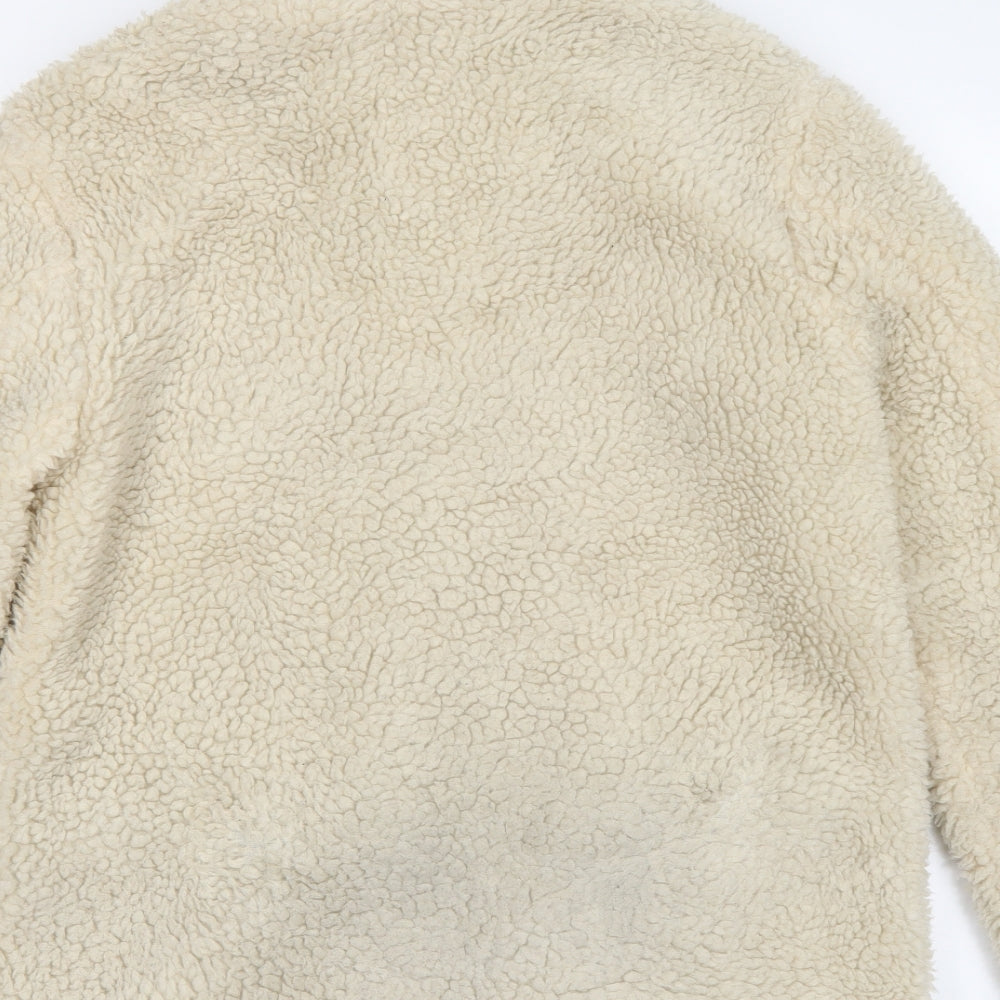 Topshop Womens Beige   Overcoat Coat Size 12