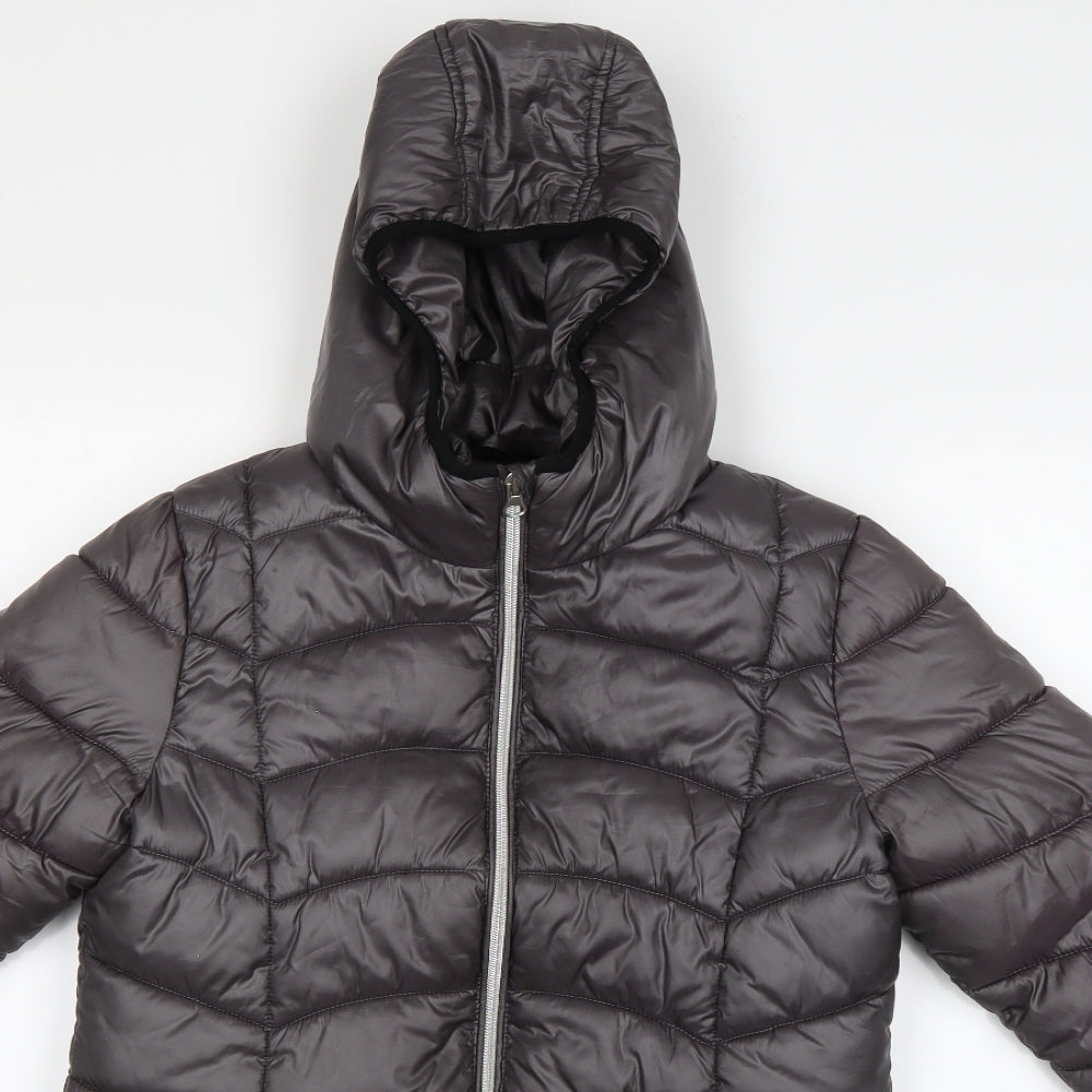 NEXT Girls Grey   Parka Coatigan Size 11 Years