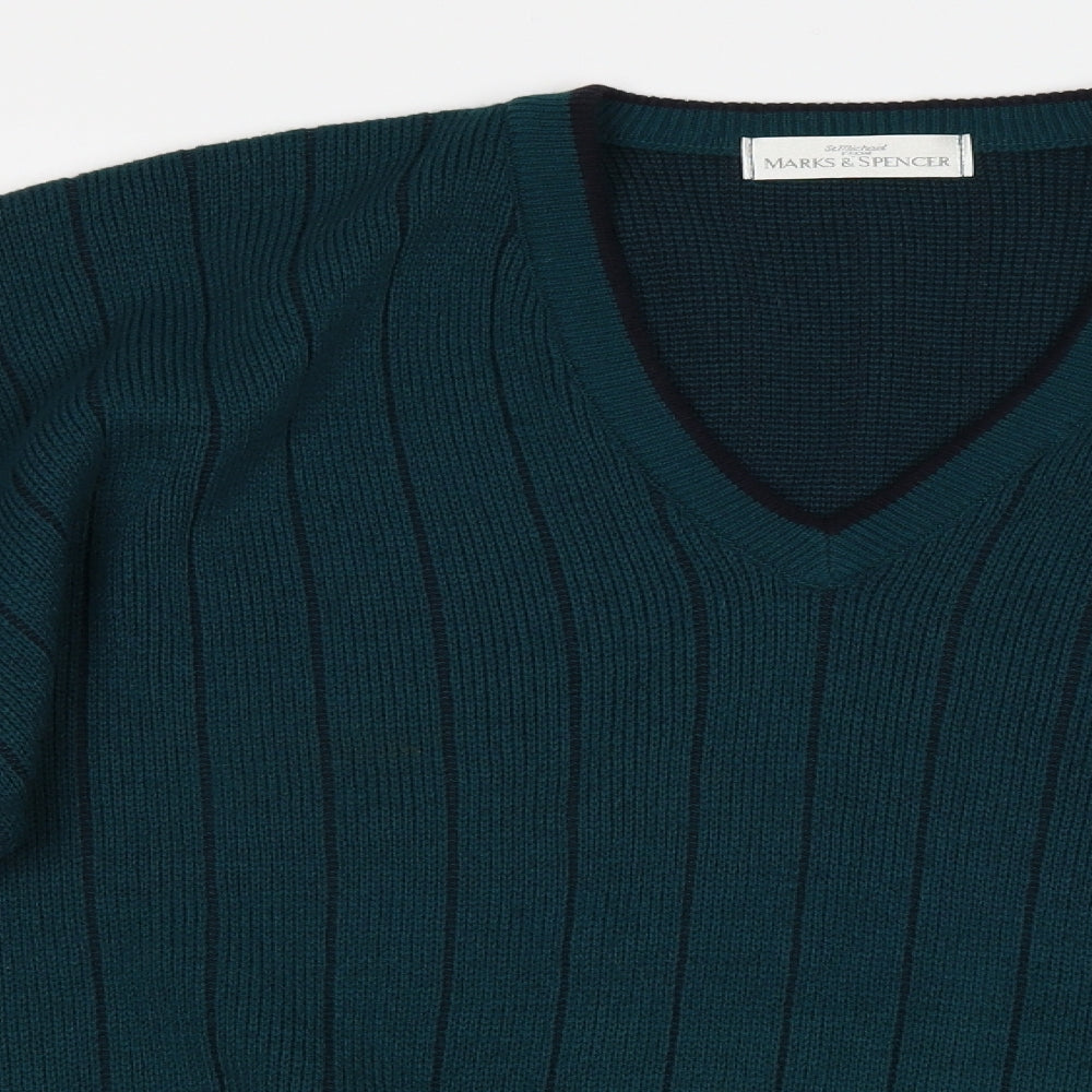 Marks and Spencer Mens Green   Pullover Jumper Size L