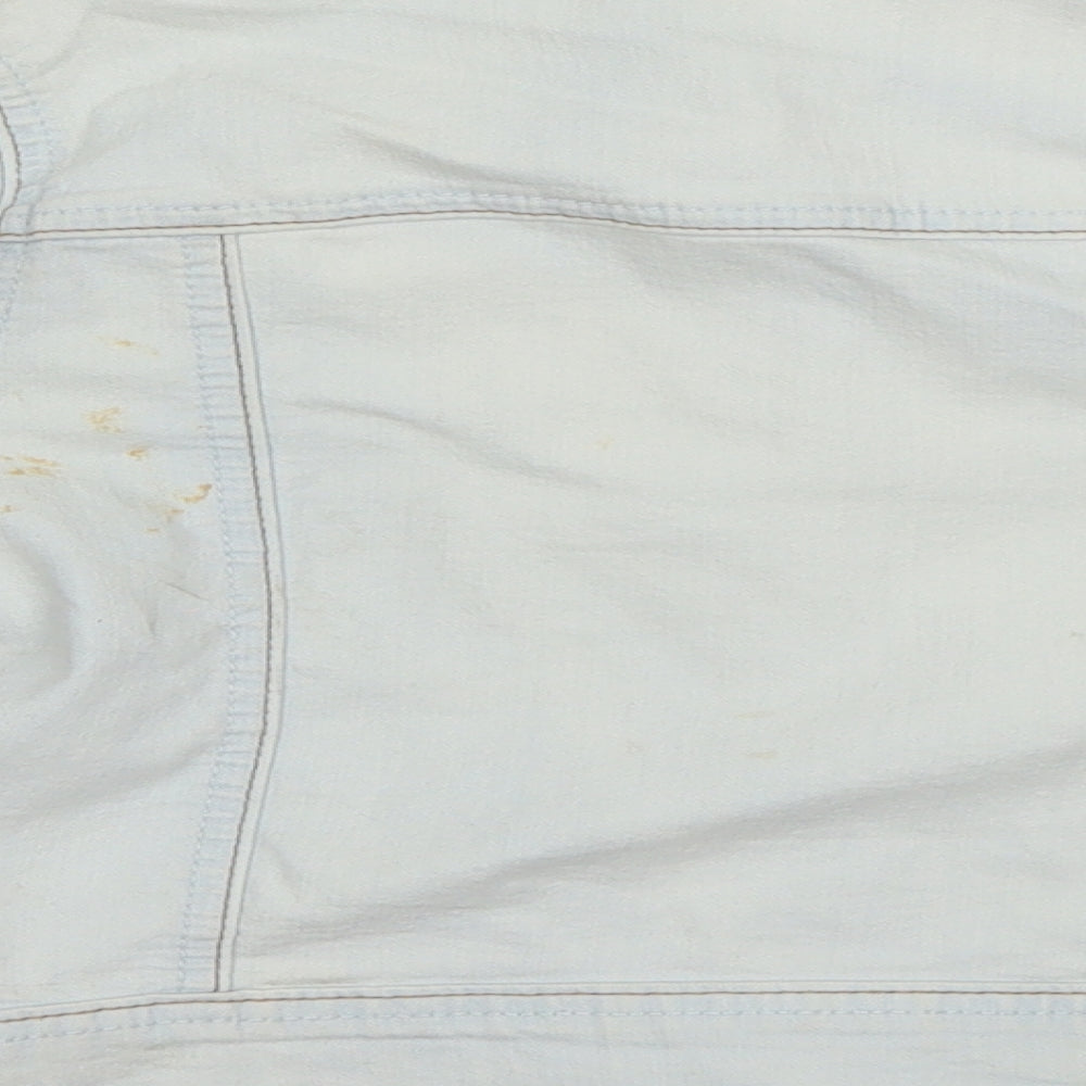 George Girls Blue  Denim Basic Jacket Jacket Size 7-8 Years