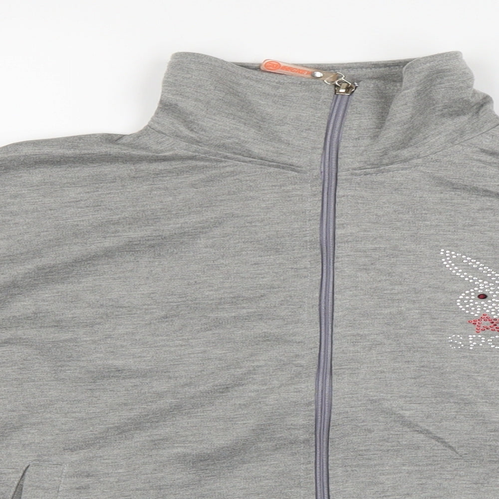 EECKEY Wear Womens Grey   Full Zip Jumper Size M