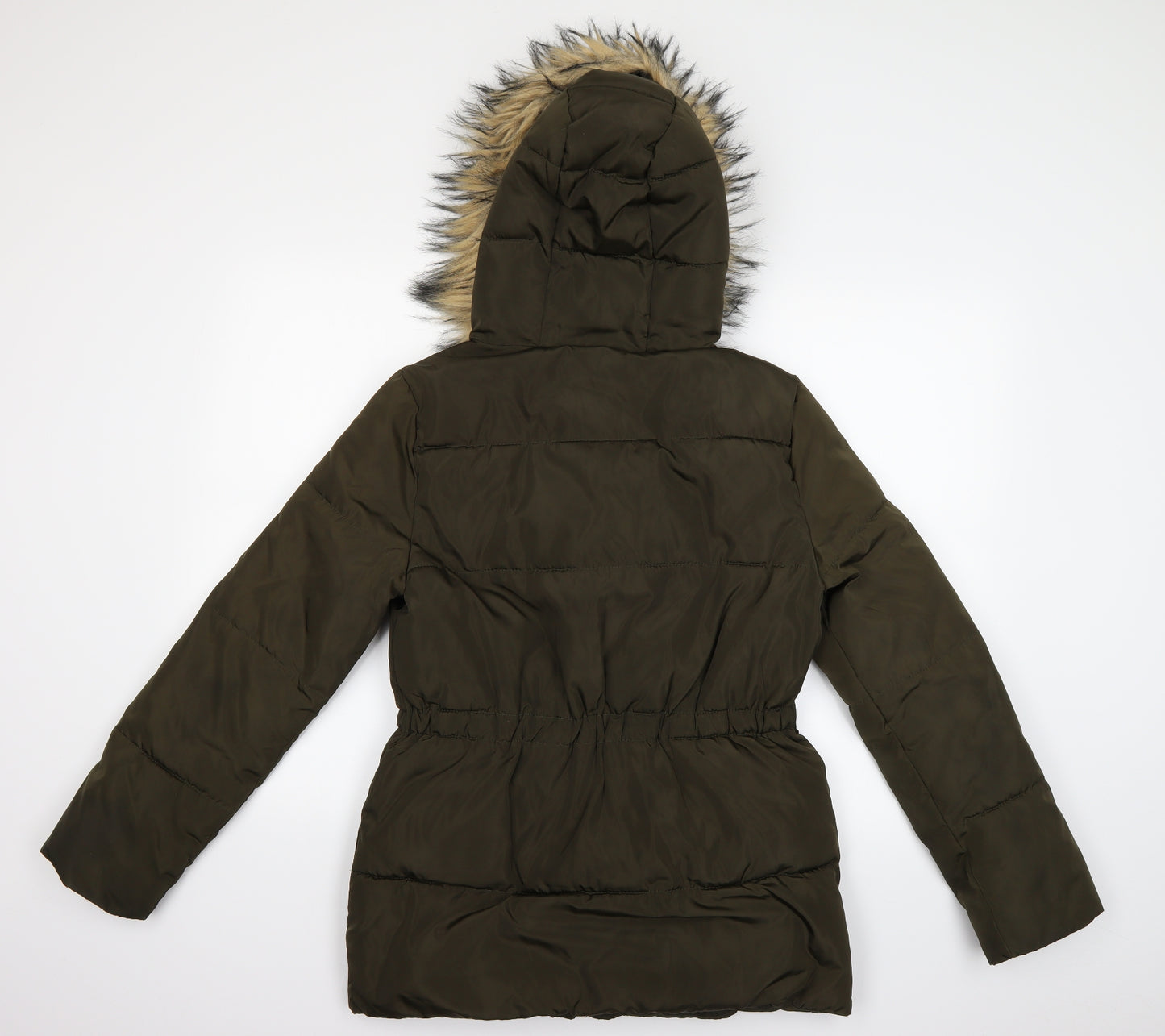 New Look Girls Green   Overcoat Coat Size 14-15 Years