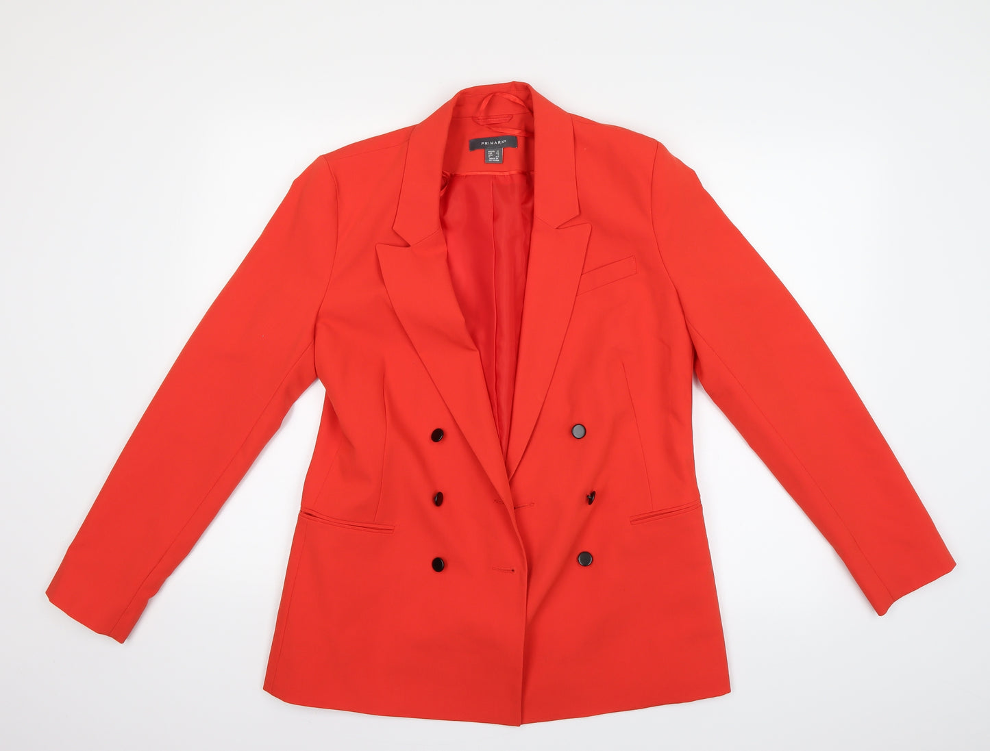 Primark Womens Orange   Jacket Blazer Size 12