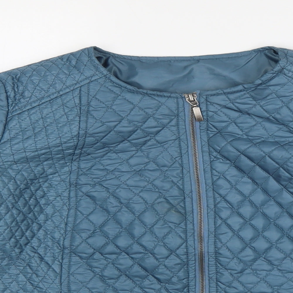 Preworn Womens Blue   Puffer Jacket Coat Size 8