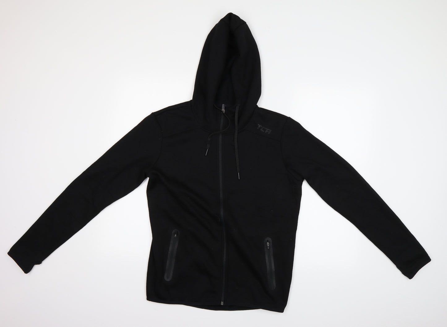 TCA Mens Black   Full Zip Hoodie Size M