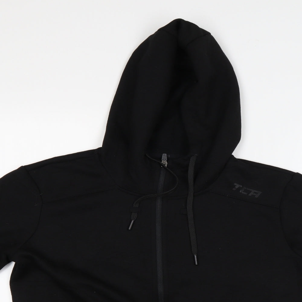 TCA Mens Black   Full Zip Hoodie Size M