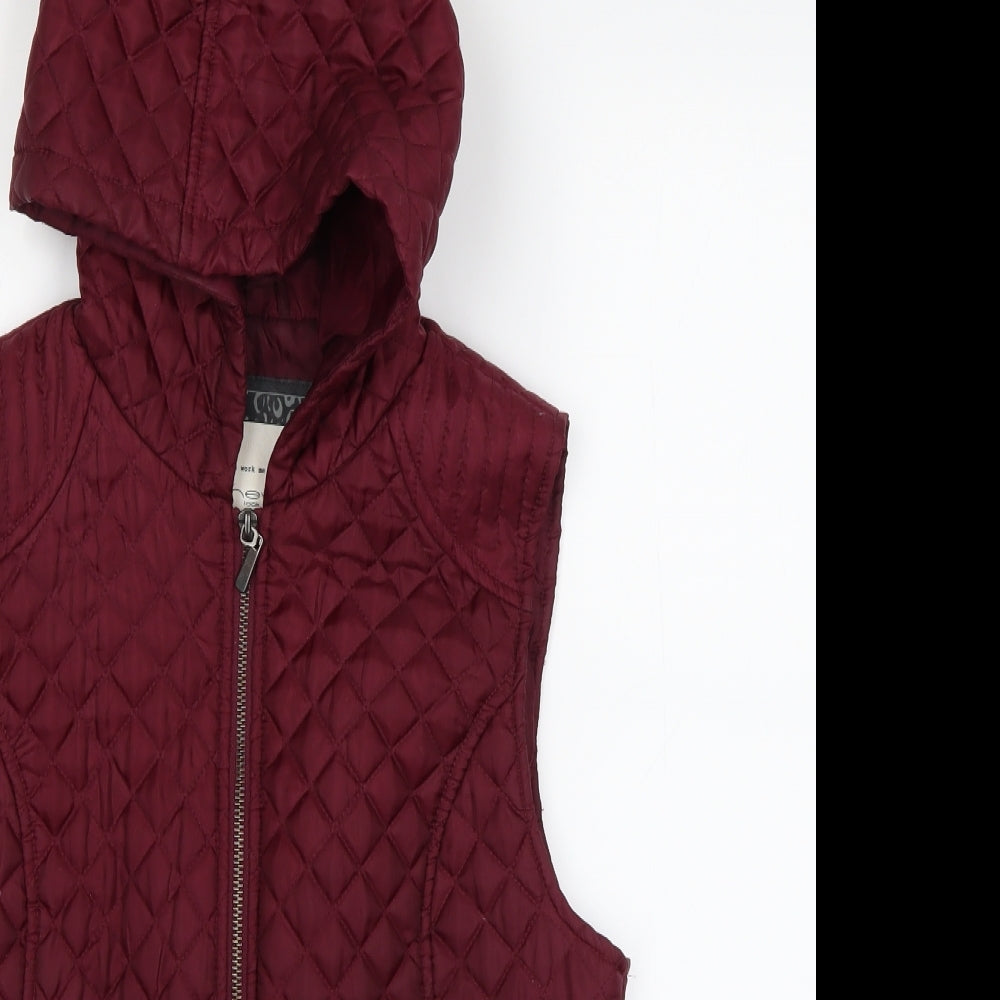 New Look Womens Purple   Gilet Coat Size 12