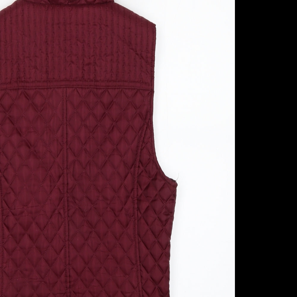 New Look Womens Purple   Gilet Coat Size 12
