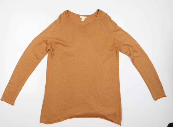 H&M Womens Yellow   Pullover Jumper Size L