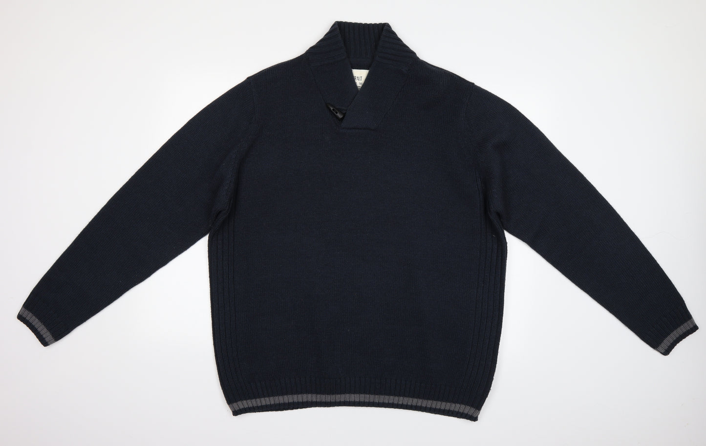 BHS Mens Blue   Pullover Jumper Size 2XL