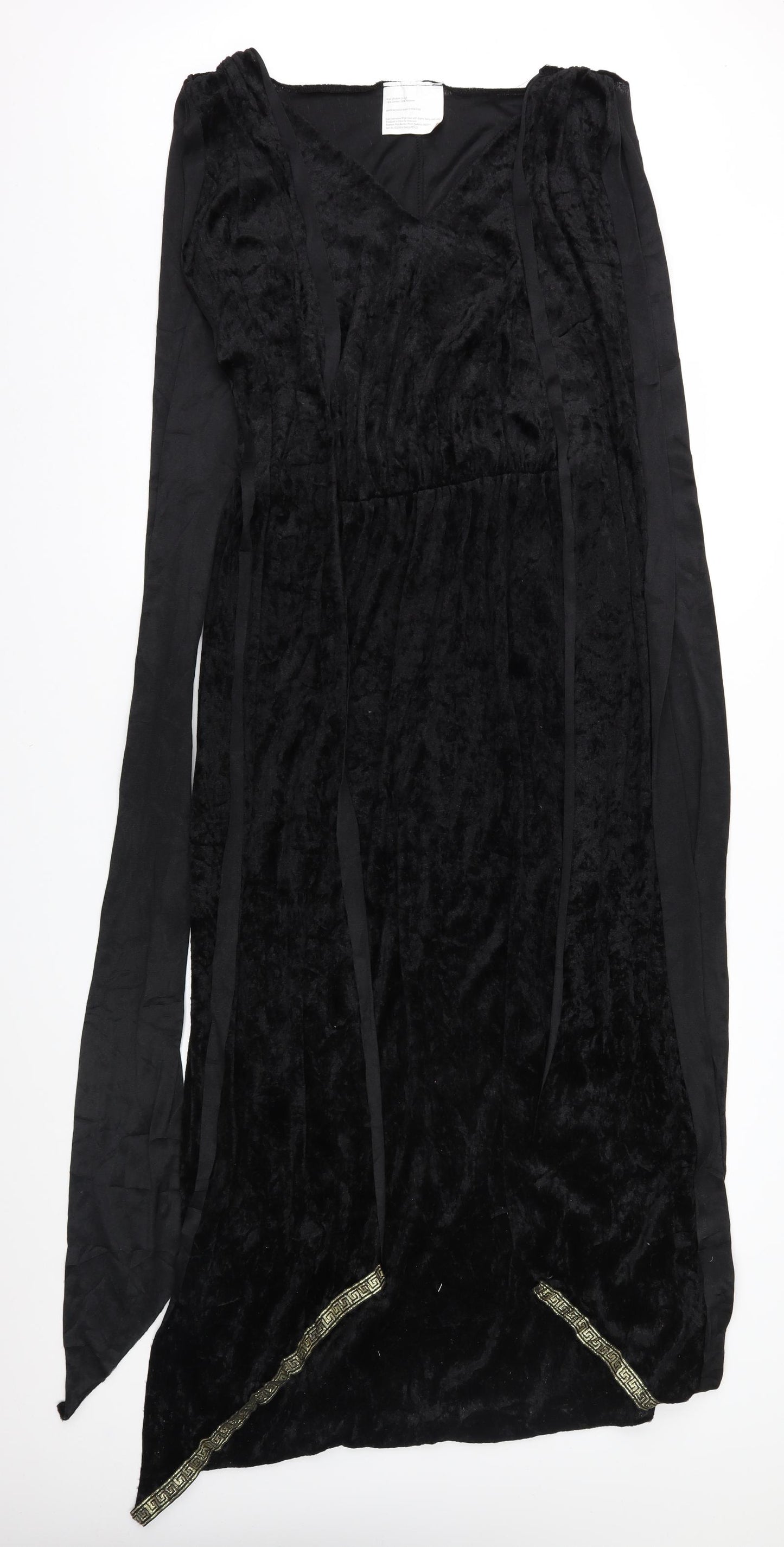 Wilkinsons Womens Black  Velour Maxi  Size 10  - Fancy Dress