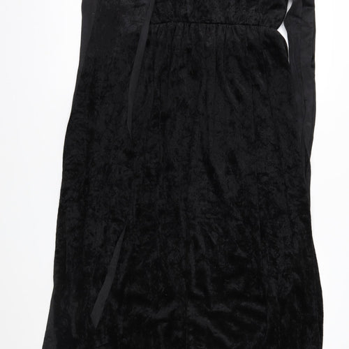 Wilkinsons Womens Black  Velour Maxi  Size 10  - Fancy Dress
