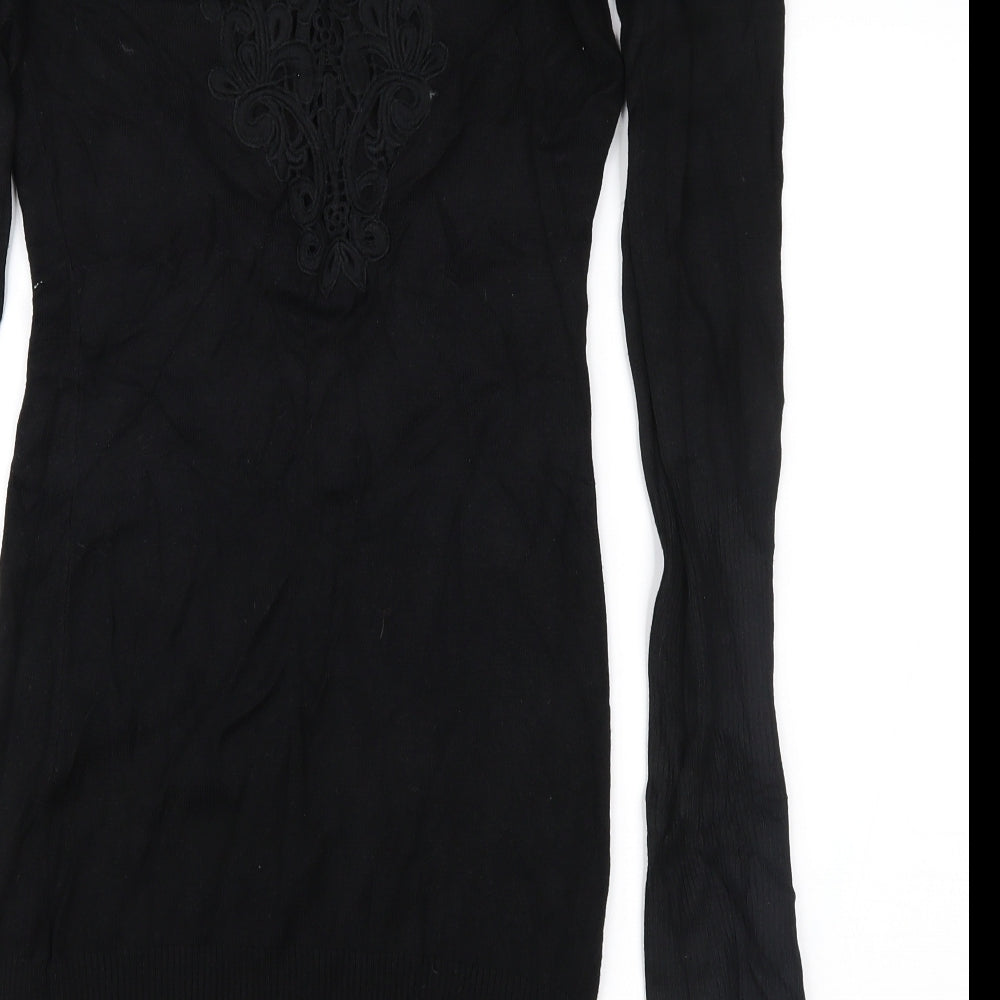Fantasia Womens Black   Jumper Dress  Size M