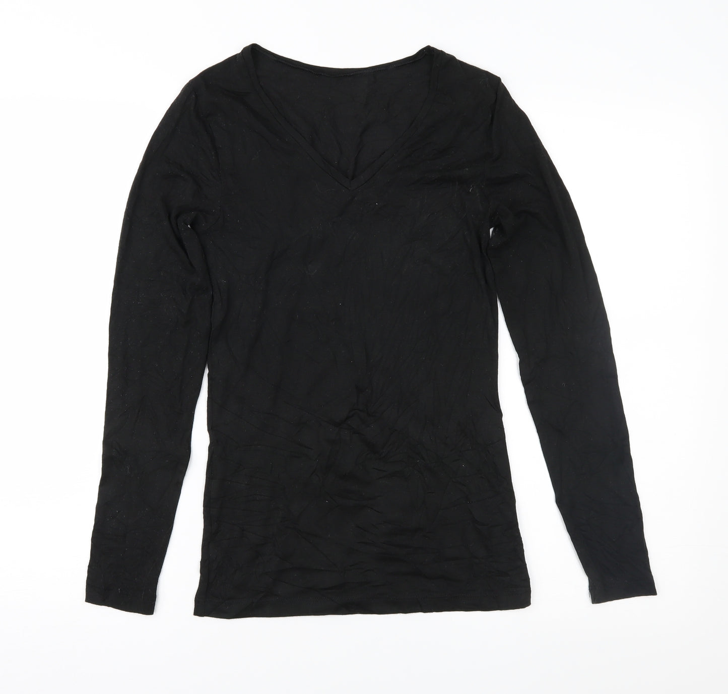 Heatgen Womens Black   Basic T-Shirt Size 12