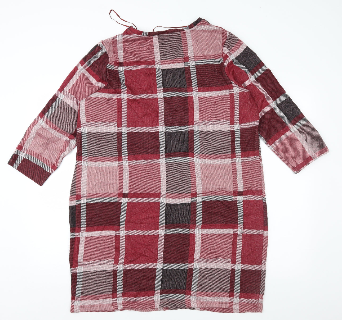 TU Womens Red Geometric  Shift  Size 18