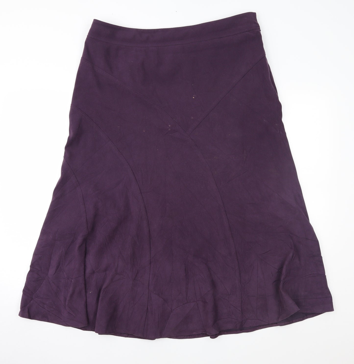 BHS Womens Purple   A-Line Skirt Size 14