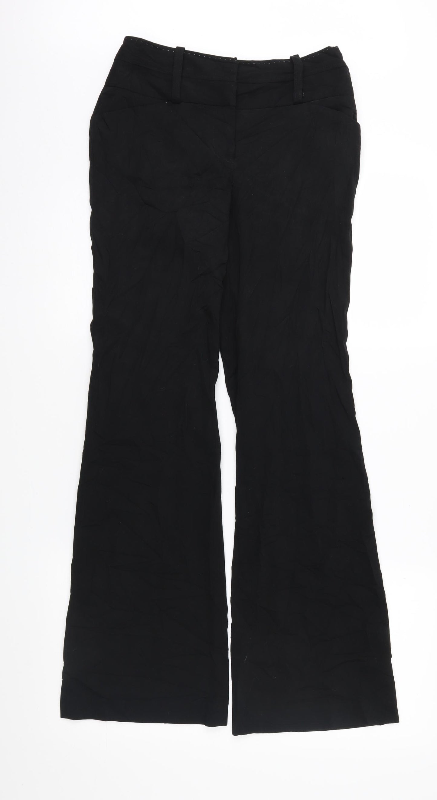 NEXT Womens Black   Trousers  Size 8 L31 in