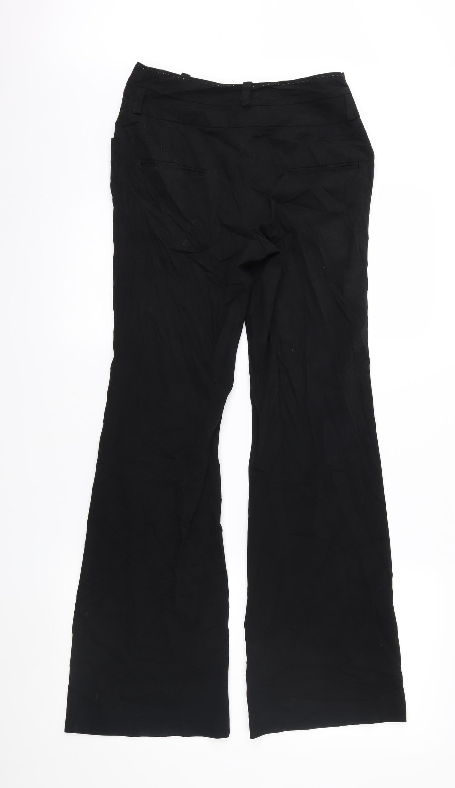 NEXT Womens Black   Trousers  Size 8 L31 in