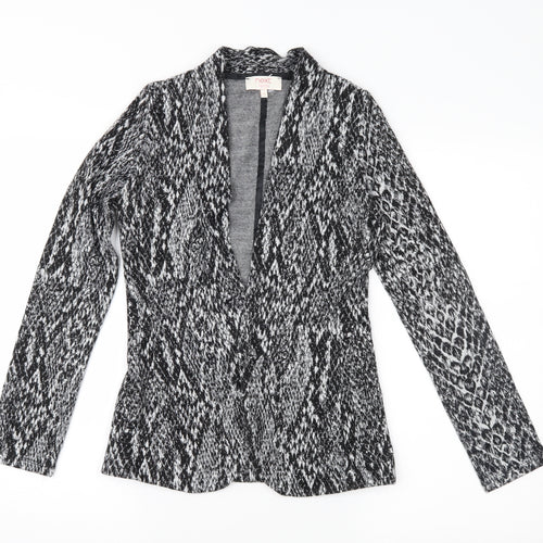 NEXT Womens Grey Animal Print  Jacket  Size 8