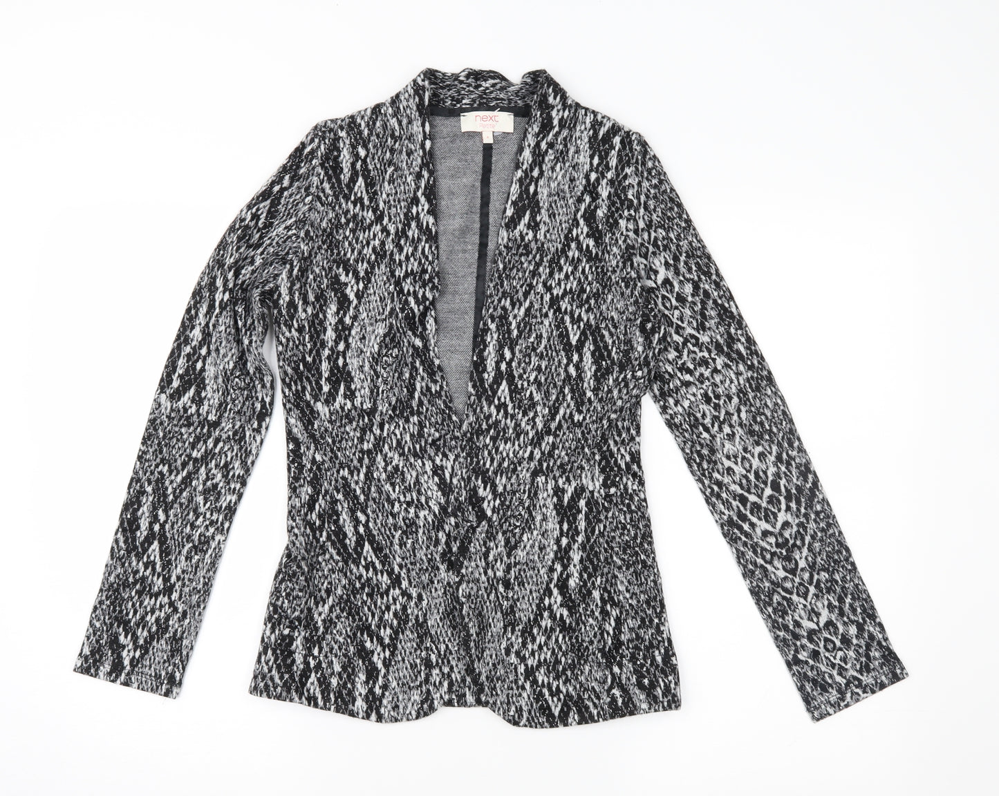 NEXT Womens Grey Animal Print  Jacket  Size 8