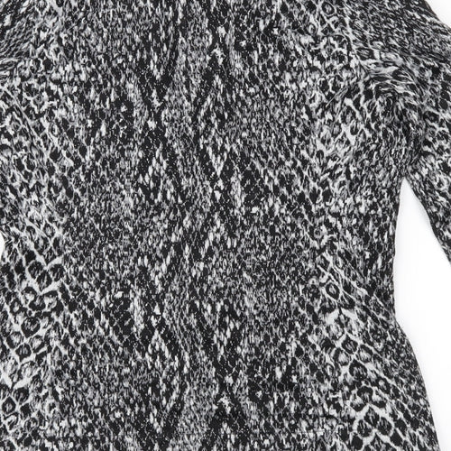 NEXT Womens Grey Animal Print  Jacket  Size 8