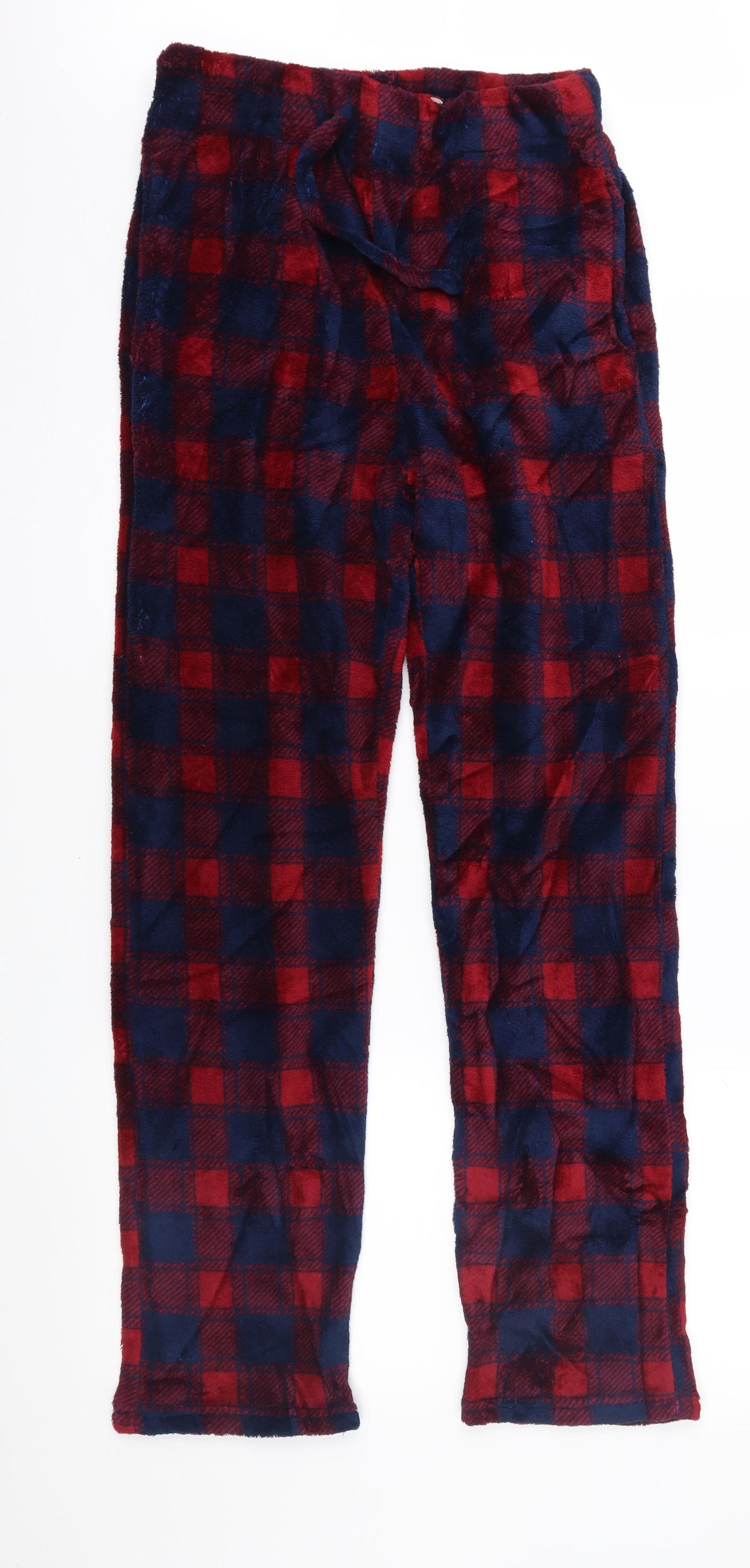 Primark Mens Red Check   Lounge Pants Size S