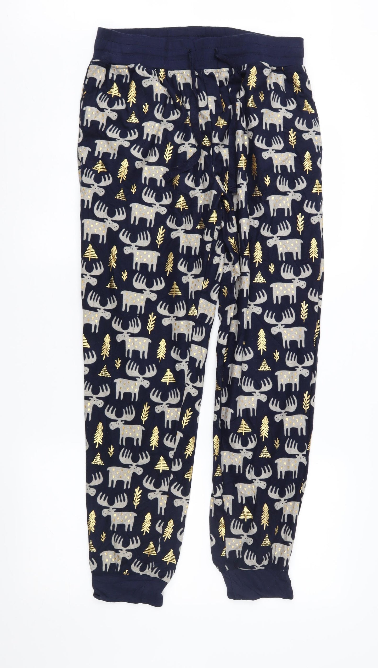 NEXT Mens Blue Geometric   Lounge Pants Size M  - Xmas