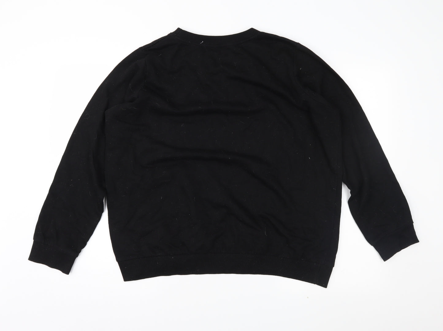 Pep&Co Womens Black   Pullover Sweatshirt Size 16