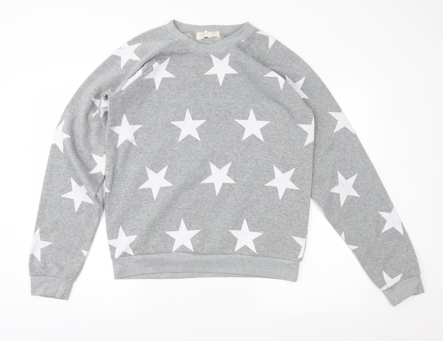 Love sleep Womens Grey Geometric  Top Pyjama Top Size L