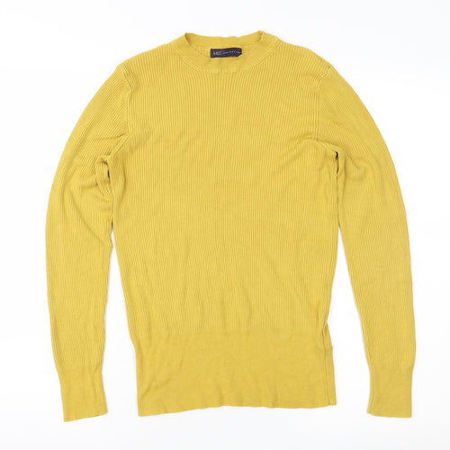 Marks and Spencer Womens Yellow   Pullover Jumper Size 14