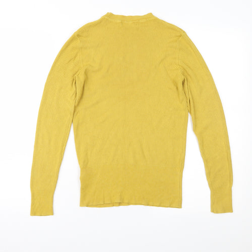Marks and Spencer Womens Yellow   Pullover Jumper Size 14