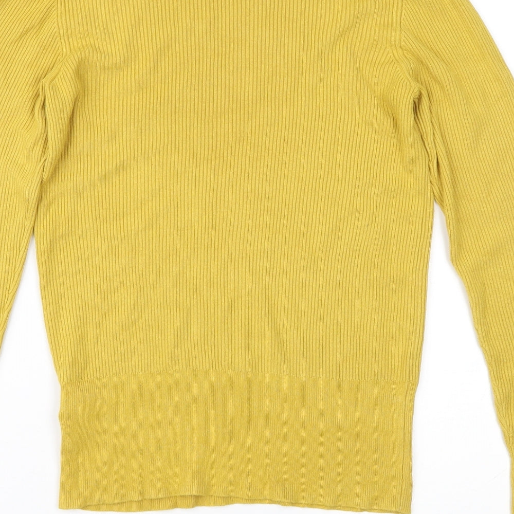 Marks and Spencer Womens Yellow   Pullover Jumper Size 14