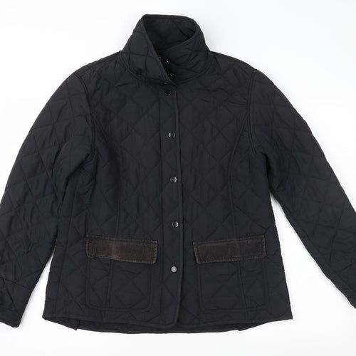 Dock of the Bay Womens Black   Quilted Jacket Size 12