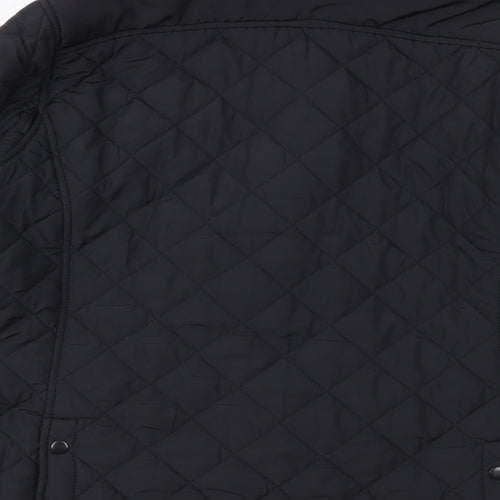 Dock of the Bay Womens Black   Quilted Jacket Size 12