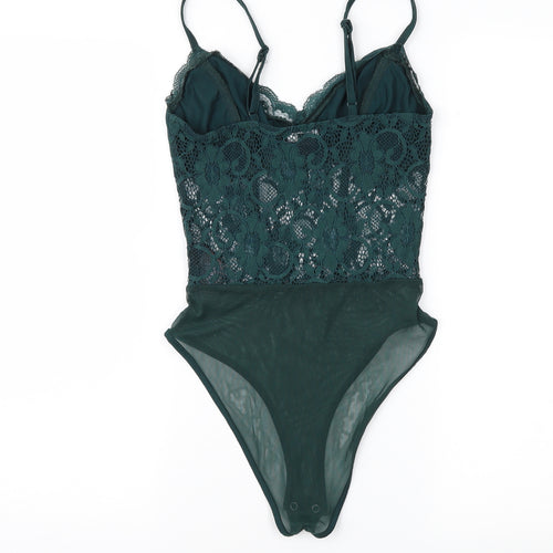 New Look Womens Green  Lace Basic Blouse Size 6