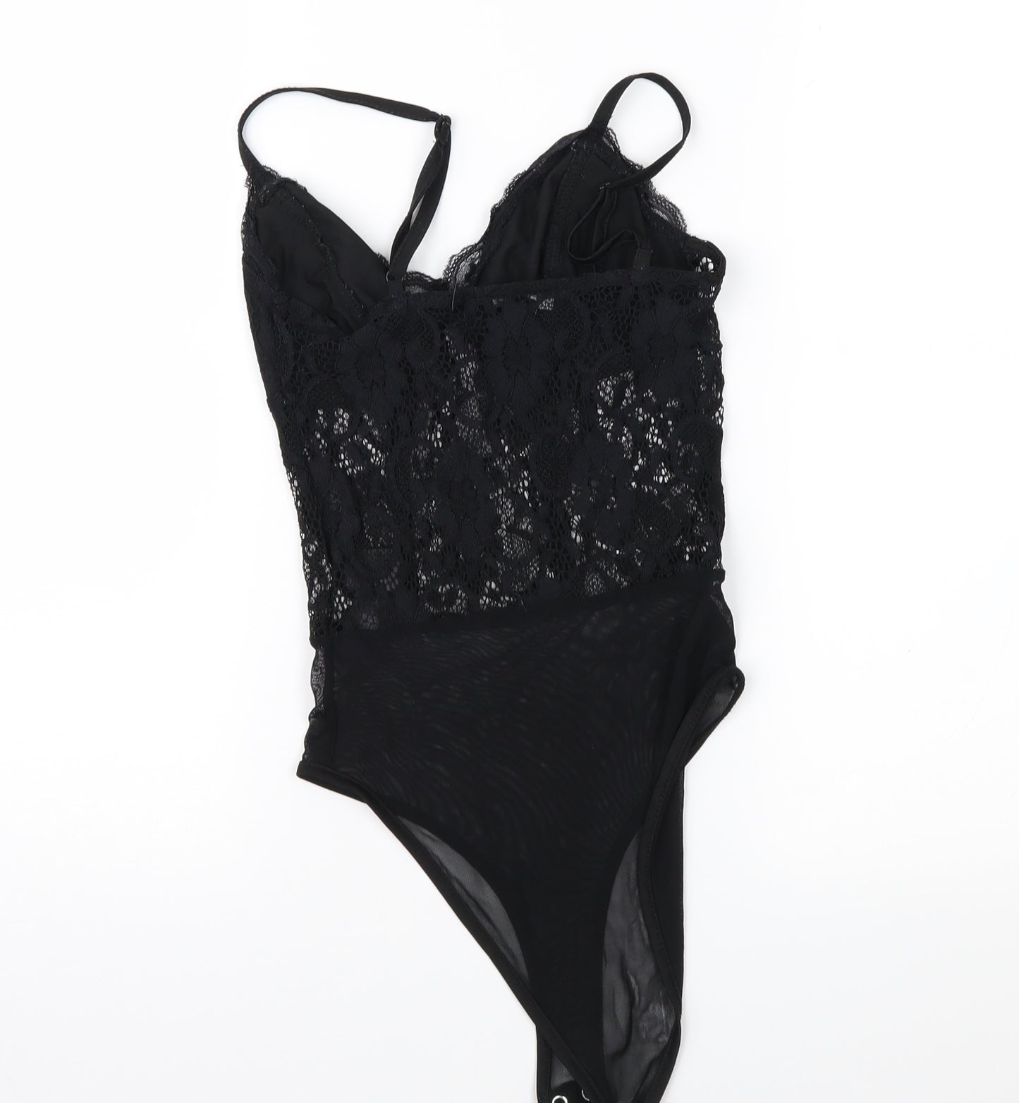 New Look Womens Black  Lace Basic Blouse Size 6