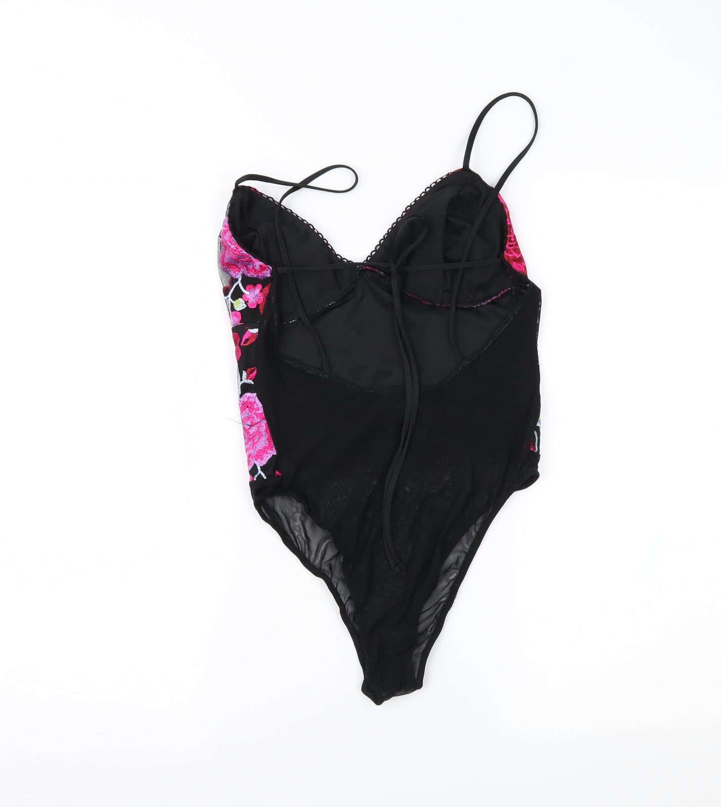 Topshop Womens Black Floral  Basic Blouse Size 10